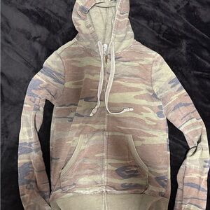 Camouflage Zip-Up Hoodie